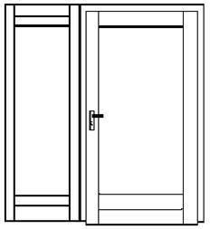 Jednokřídlové vchodové dveře + boční fix
